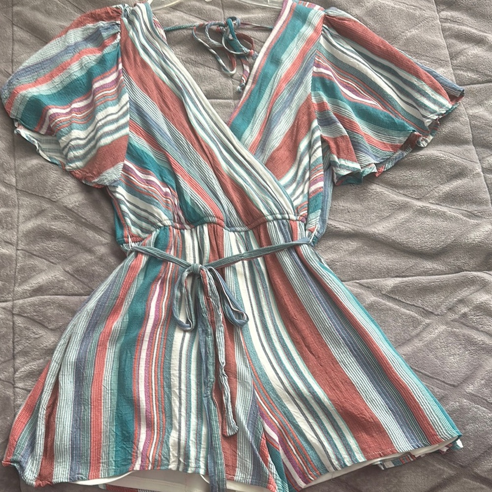 Striped Multicolor Romper